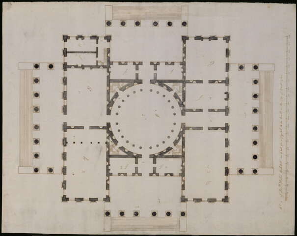 No. 1 of Samuel Dobie’s Architect inv. & del. for a Capitol to be built in the City of Washington — 1792