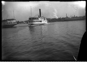 The steamer "Sue" arriving at its home port of Baltimore, Maryland. Built in Wilmington, Delaware in 1867, the Sue traversed the waters between Baltimore and Virginia. In 1884, a lawsuit was filed against the steamer's owners, the Baltimore, Chesapeake and Richmond Steamboat Company, after a group of Black Baltimoreans purchased first-class tickets for the Sue…