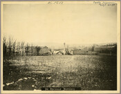 A view of the Sherwood Distillery located at the intersection of Ashland Road and York Road in Cockeysville, Baltimore County, Maryland. In 1882 the distillery began operation, producing Sherwood Pure Rye whiskey, a product named for the nearby Sherwood Episcopal Church. The business was owned by various people over the years, and continued production until…