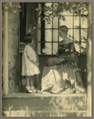 Portrait of a woman and child — undated