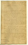 A 20-page letter from George Washington to William Paca, Governor of Maryland. About to resign his commission, Washington gives his views as to the future of the country and the conduct of its affairs.