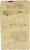 A copy of the official Certificate of Citizenship for James Valley of New Orleans, Louisiana. Obtained for him by Larkin Smith, the United States Collector of the District of Norfolk and Portsmouth, Virginia, on April 10, 1810. Sailors carried certificates on their person to prove their citizenship in foreign ports and to avoid being pressed…