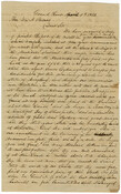 A letter from Nanticoke chiefs Cornelius Anderson, John Williams, and William Longfish to Maryland House of Delegates member William A. Stewart (spelled "Steward"). The letter was written by James N. Cusick, a "Nanticoke interpreter," on behalf of Nanticoke tribal leadership in New York and Canada. The letter was written in response to a rejected petition…