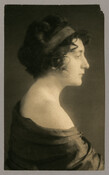 Profile portrait of "The Duchess," from a series of portraits by the Baltimore, Maryland, photographer Emily Spencer Hayden.