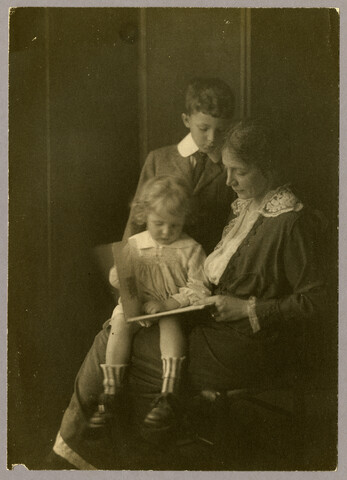Mrs. Yardley with Henry and Billy — undated