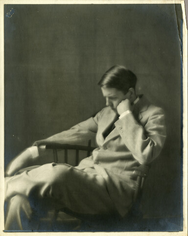 Portrait of Bill Alleman seated — undated