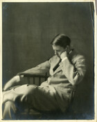 A seated portrait of Bill Alleman, nephew of the Baltimore, Maryland, photographer Emily Spencer Hayden. Verso transcription: Bill Alleman