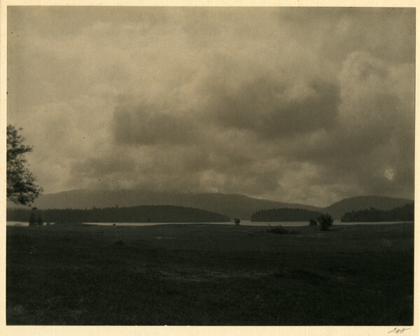 Landscape with islands and clouds in Mount Desert, Maine — circa 1915