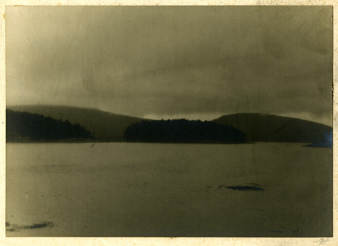 Island seascape from Mount Desert, Maine — circa 1915